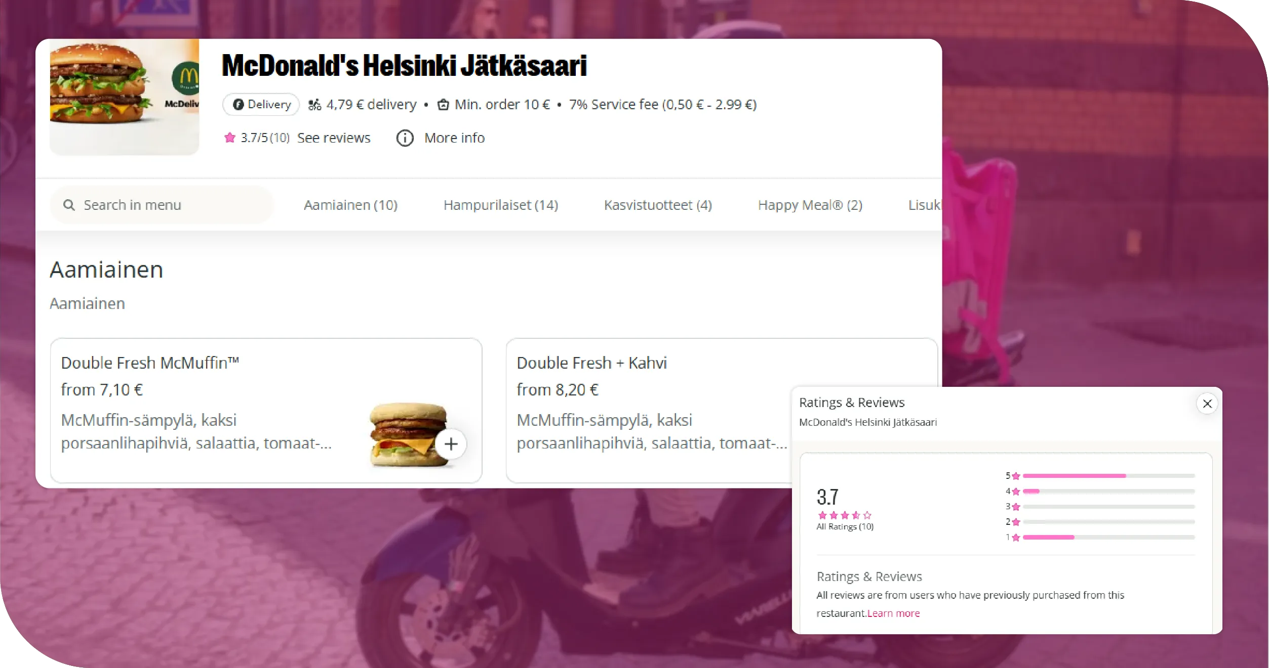 Foodora Competitor Europe Key Solutions